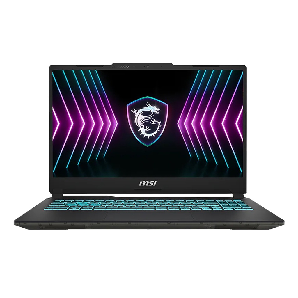 MSI Cyborg 15 A2RUDX Gaming Laptop, Intel Core 7 240H Processor, 16GB DDR5 RAM, 512GB NVMe SSD, GeForce RTX 3050 6GB GPU, 15.6" FHD 144Hz Display, Single Backlit Keyboard (Blue), Windows 11 Home - Translucent Black