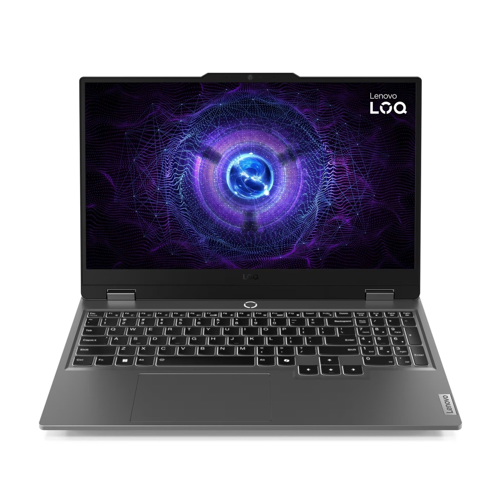 Lenovo Loq 15IRH8 Gaming Laptop, Intel Core i7-13650HX Processor, 16GB DDR5 RAM, 512GB SSD NVMe, NVIDIA GeForce RTX 4050 6GB Graphics, 15.6" FHD IPS 144Hz Display, White Backlight Keybaord, Windows 11 Pro (License) - Storm Grey