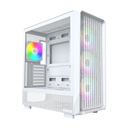 Montech X5 High Airflow ATX Mid-Tower PC Case With 4 ARGB Fans - White
