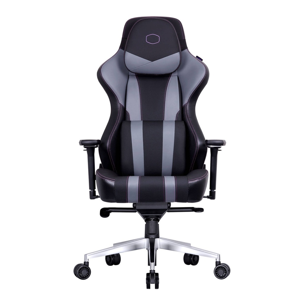 Cooler Master Caliber X2 Gaming Chair, Adjustable Lumbar Support, 180° Recline, Unibody Cold Molded Foam, Steel Frame, 75mm Silent Caster, 4D Armrest - Grey