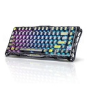 GravaStar Mercury K1 Lite 75% Wireless Mechannical Gaming Keyboard For Windows XP & Above/Mac - Transparent Black
