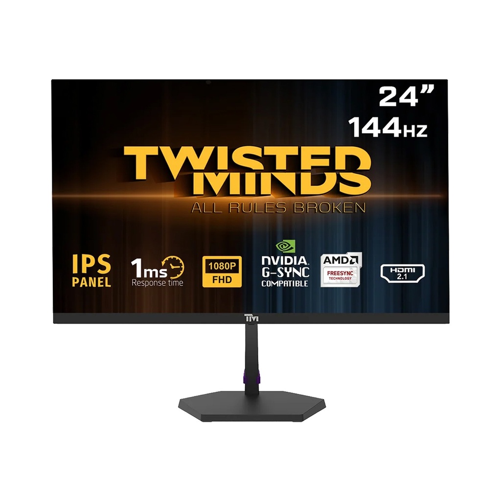 Twisted Minds Eco Series 24" FHD IPS 144Hz, 1ms, HDMI 2.1 & DP 1.4 Gaming Monitor