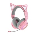Razer Kraken Kitty V3 Pro RGB Wireless/Bluetooth/Wired Gaming Headset, THX Spatial Audio, Reactive Cat Ears,Up to 70hrs Battery- For PC/PS5 - Quartz Edition