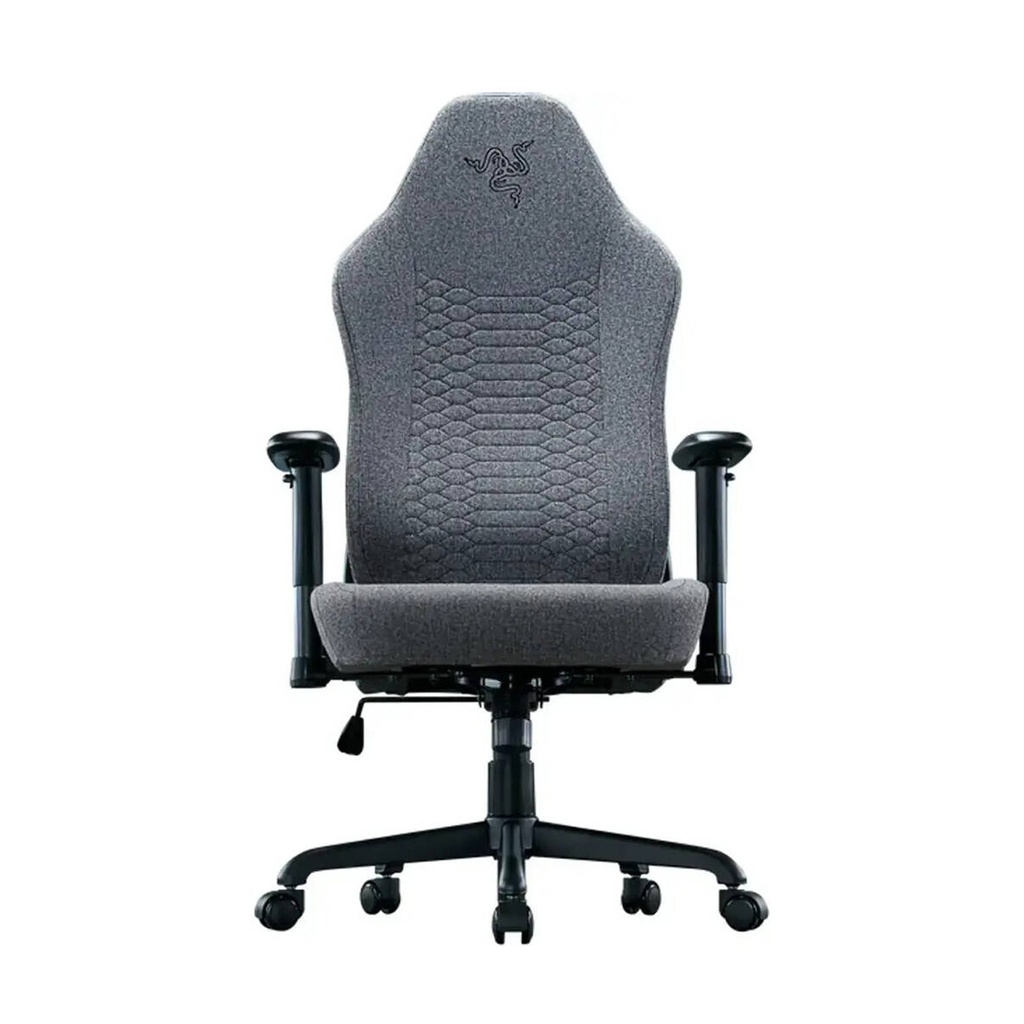 Razer Iskur V2 X Gaming Chair With Built-In Lumbar Support, High Density Foam Cushions, 2D Armrests - Light Gray