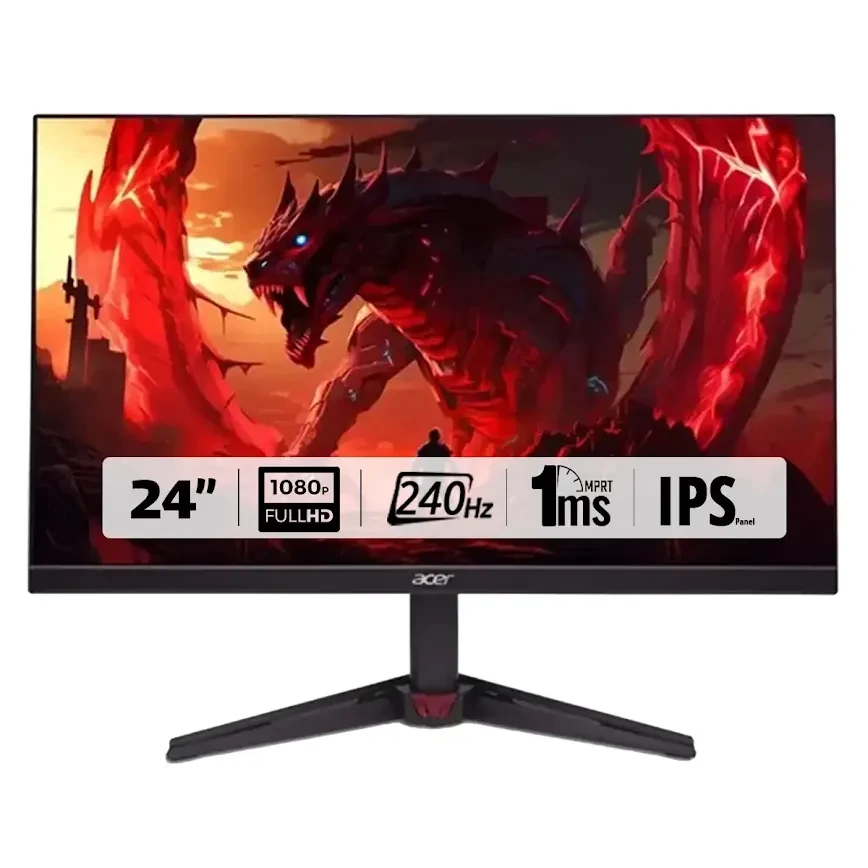Acer NITRO VGO Gaming Monitor | 24-inch | (Full HD) | 240Hz | 1ms | VG240Y W3bmiipx- IPS