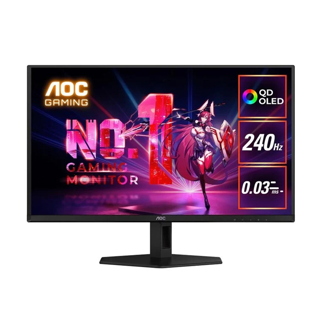 AOC Q27G40ZDF 27" QD-OLED 2K QHD 240Hz 0.03ms HDMI 2.0 Gaming Monitor With VESA Mount Support