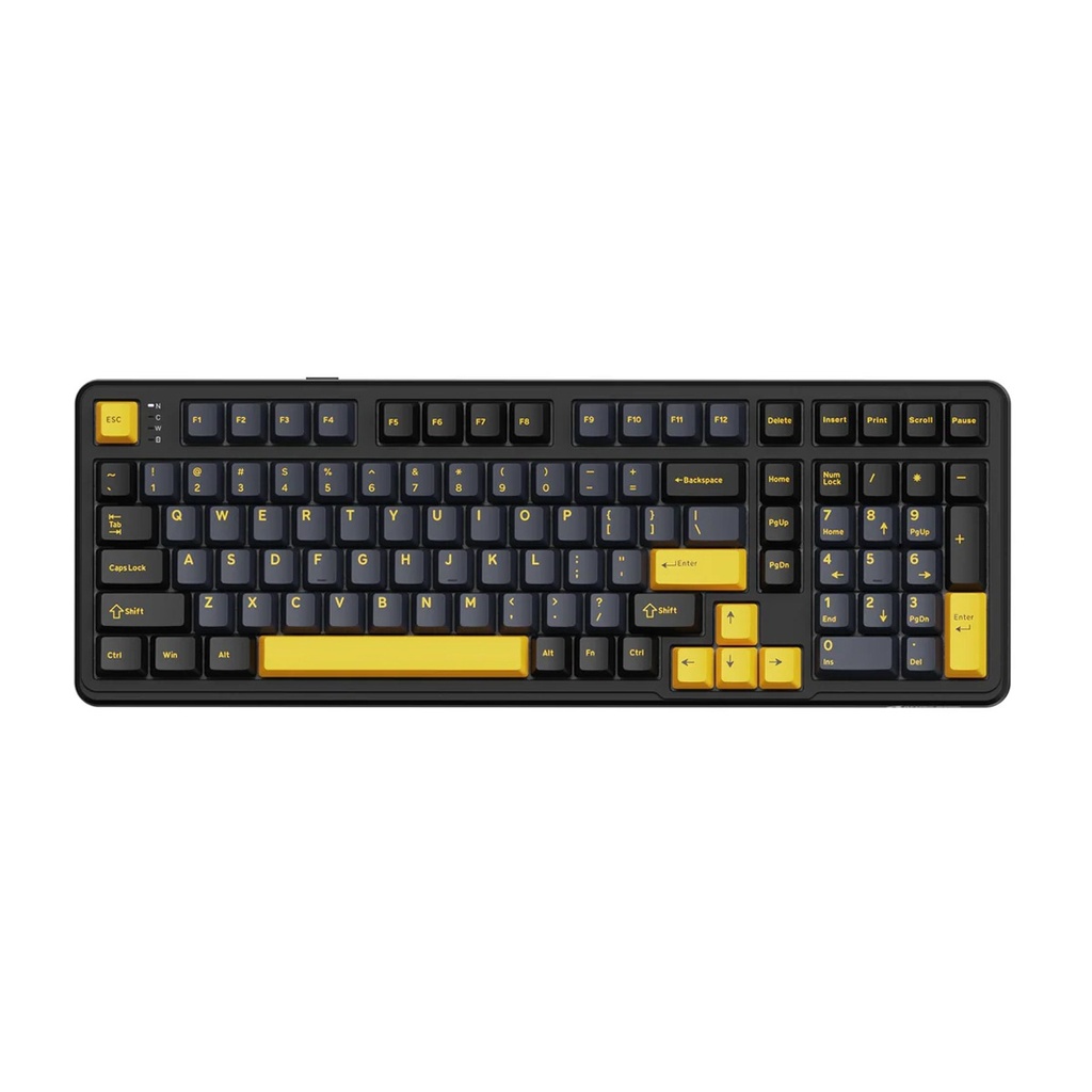 Attack Shark X98 Wired+2.4G & BT Tri-Mode Switch RGB Keyboard - Star Black + StrawBerry Switch
