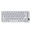 ATTACK SHARK X820 Ultra RGB Tri-Mode Mechanical Keyboard - White Contours + Shark Switch