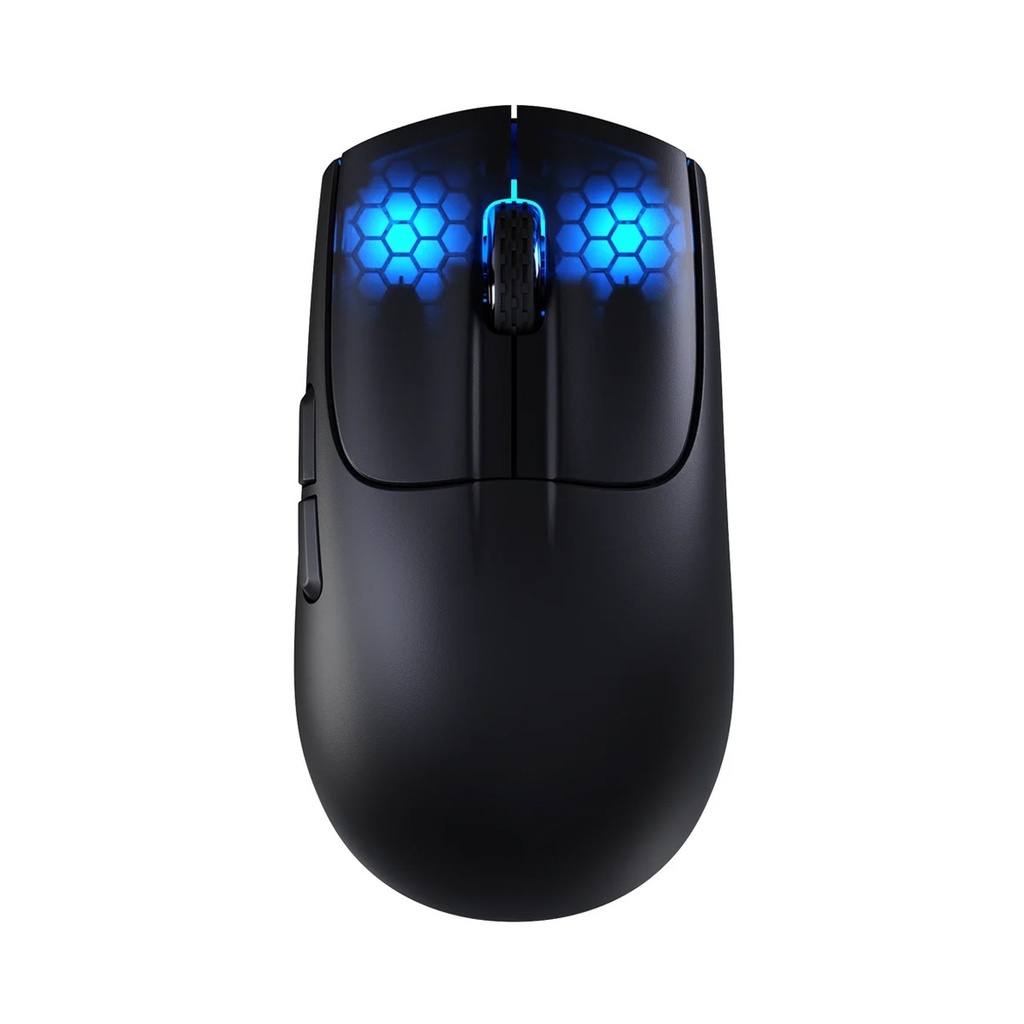 Attack Shark X5 RGB Wired+2.4Gz & BT Connection, Light Weight Design, Ergonomic Design 4000DPI Adustment - Black