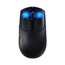 Attack Shark X5 RGB Wired+2.4Gz & BT Connection, Light Weight Design, Ergonomic Design 4000DPI Adustment - Black