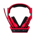 Logitech Astro A50X LightSpeed Wireless+Base Station 48KHZ Boom Mic with Flip-to-Mute For Xbox Series X|S,PlayStation5, & PC/Mac -Red