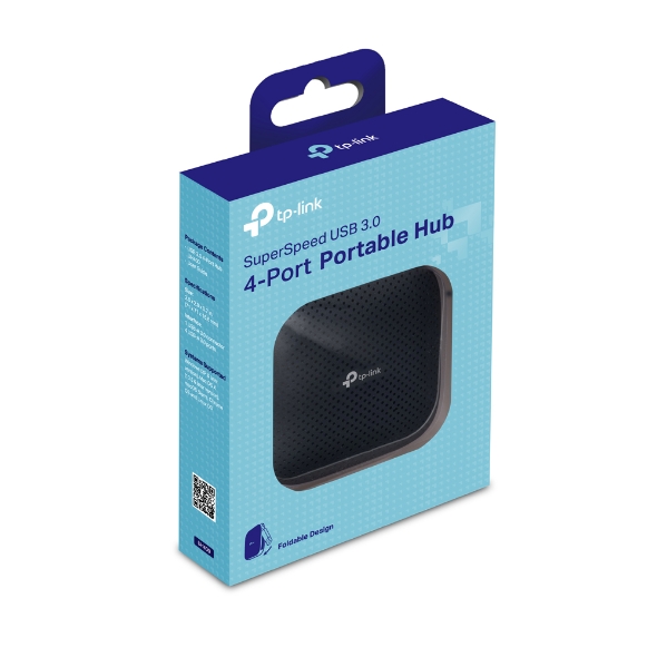 [TUU0X] TP-Link UH400 USB 3.0 4-Port Portable Data Hub for Mac, iMac, MacBook Pro Air, Ultrabooks, Tablet, Laptop and Any PC, Windows, Mac OS X and Linux Systems- Black
