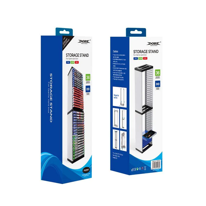 [DGS0N] DOBE Game Storage Stand (36 Gaming Discs) - White