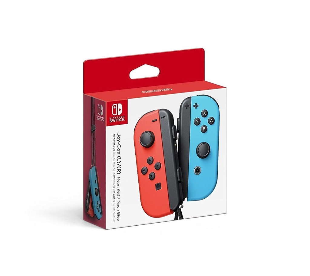 [NJNRU] Nintendo Joy-Con (L/R) - Neon Red/Neon Blue (Used)