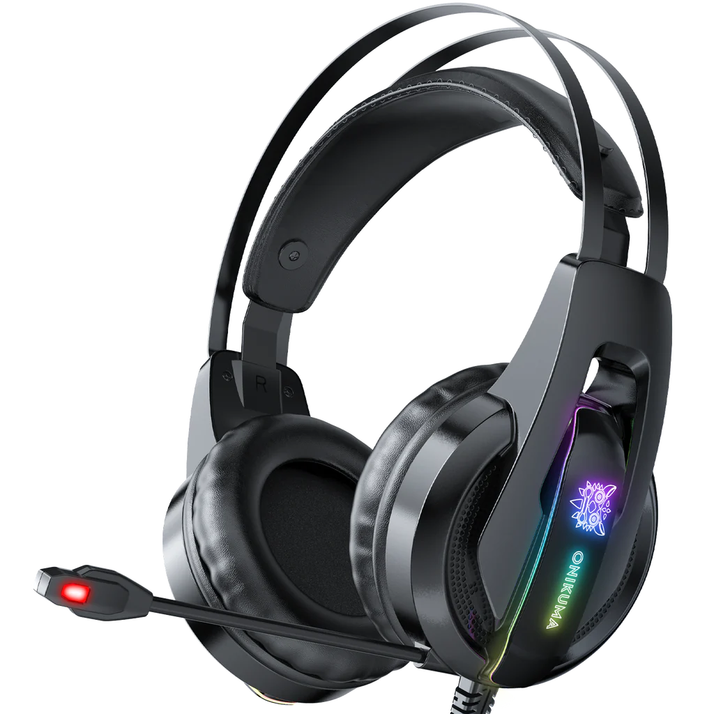 [OKC0U] ONIKUMA K16 Casque PC Stereo Gaming Headphones with LED Lights (مستعمل)