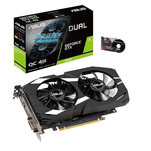 [ADGGU] ASUS Dual GeForce GTX 1650 OC Edition 4GB GDDR5 Graphics Card (مستعمل, 4 GB)