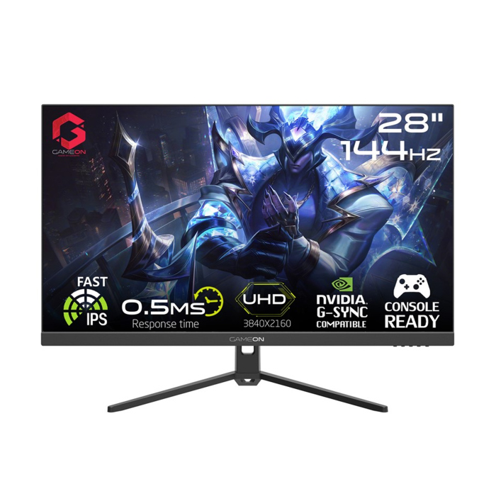 Gameon GOP28UHD 28" 4K UHD IPS 144Hz 0.5ms Gaming Monitor With AMD FreeSync & Nvidia G-Sync -HDMI 2.1 (Console Compatible)