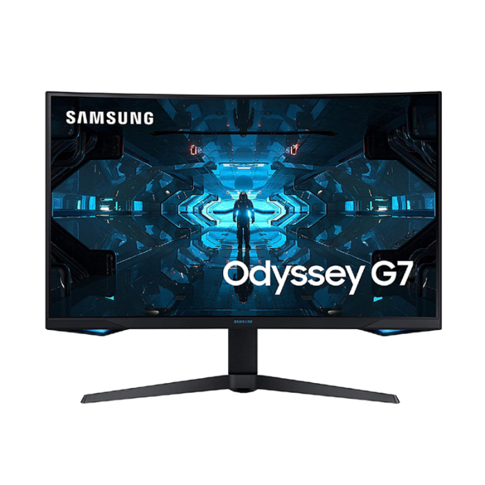 [SOGDU] Samsung Odyssey G7 27" 2K-WQHD VA 240Hz 1ms QLED HDR Curved Gaming Monitor - LC27G75TQSM (مستعمل)