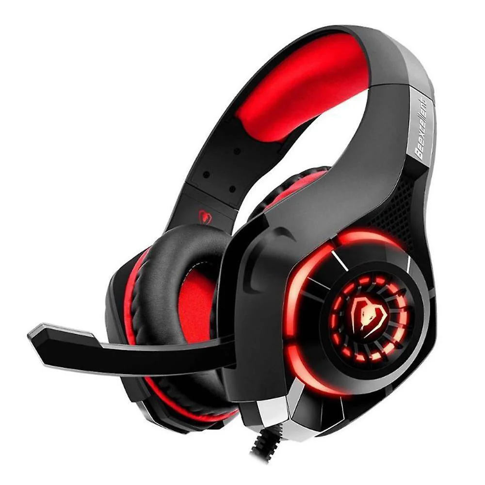 [BGH0N] Beexcellent Gaming Headset with Mic & Surround Sound, Wired GM-1/ Red - 3.5mm