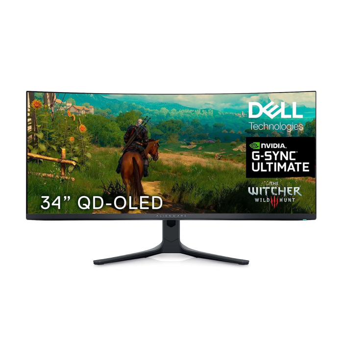 Dell Alienware AW3423DWF 34" QD OLED 165Hz 0.1ms WQHD 2K AMD FreeSync Premium Curved Gaming Monitor