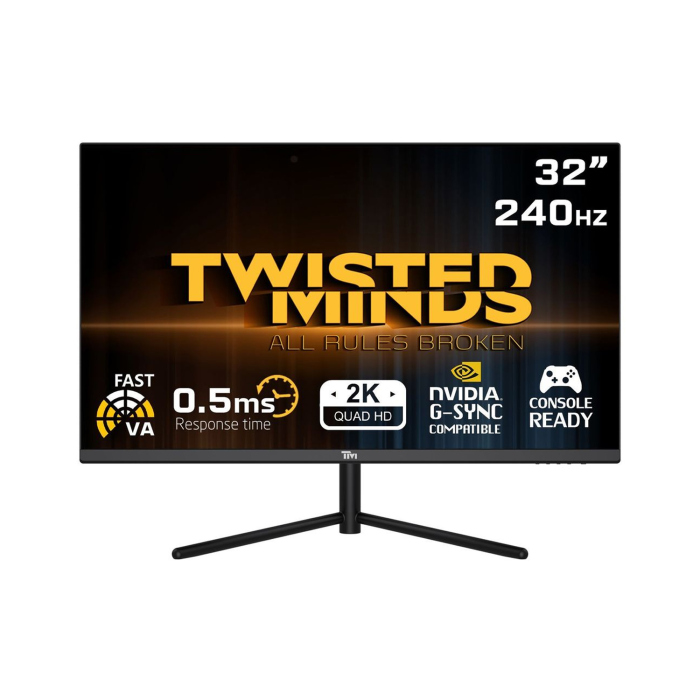 [TM38N] Twisted Minds 32'' Fast VA Panel 240Hz 0.5ms 2K HDMI 2.1 HDR Gaming Monitor (PS5 Compatible) (مستعمل)
