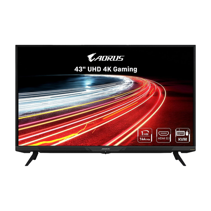 [GAF0U] GigaByte AORUS FV43U 43" UHD 4K 144Hz 1ms Tactical Gaming Monitor With HDMI 2.1 Nvidia G-Sync Compatible (مستعمل)