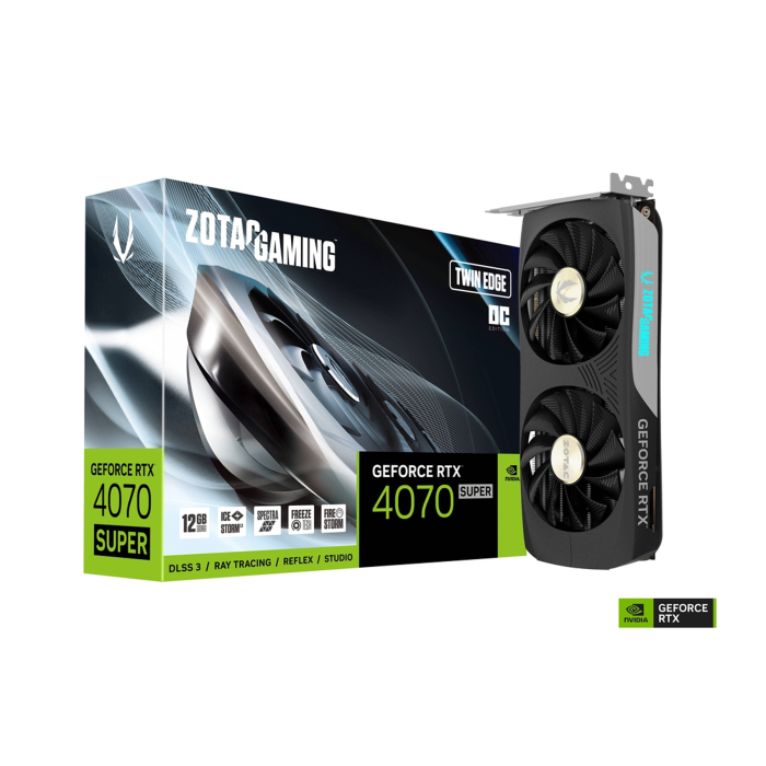 Zotac Gaming GeForce RTX 4070 Super Twin Edge OC Edition 12GB GDDR6X Graphics Card