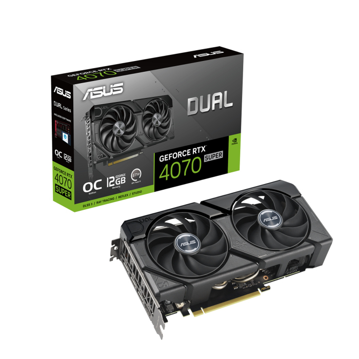 [ADE0N] Asus Dual EVO Gaming GeForce RTX 4070 Super OC Edition 12GB GDDR6X Graphic Card
