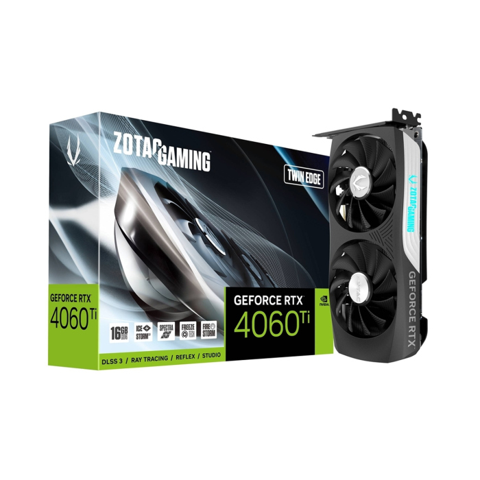 Zotac Gaming GeForce RTX 4060 Ti Twin Edge 16GB GDDR6 Graphics Card