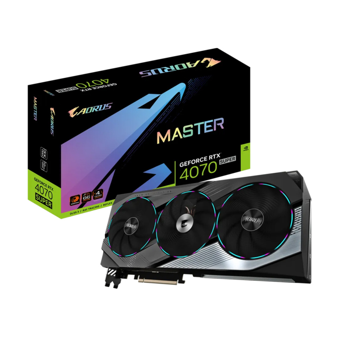 [GAM2N] Gigabyte AORUS Master GeForce RTX™ 4070 Super OC Edition 12GB GDDR6X Graphics Card