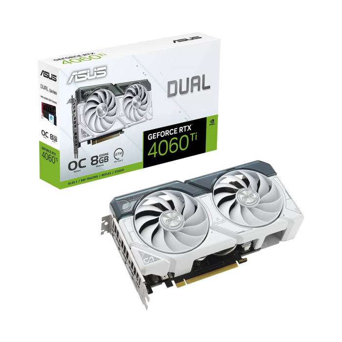 [ADG1N] ASUS Dual GeForce RTX 4060 Ti White OC Edition 8GB Graphics Card