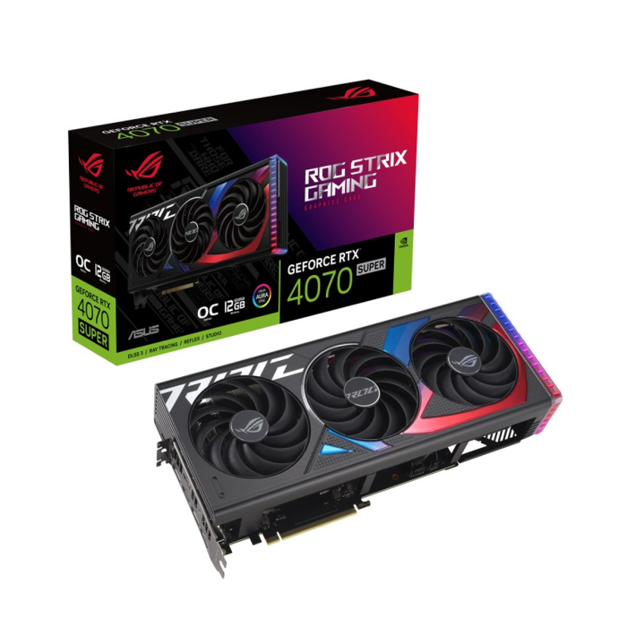 [ARSHN] Asus Rog Strix Gaming GeForce RTX 4070 Super OC Edition 12GB GDDR6X Graphic Card