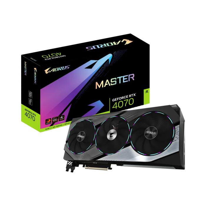 [GAG2N] Gigabyte AORUS GeForce RTX 4070 MASTER 12GB OC Edition GDDR6X Graphics Card