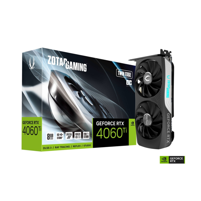 [ZGGMN] ZOTAC Gaming GeForce RTX 4060 Ti Twin Edge OC Edition 8GB GDDR6 Graphics Card