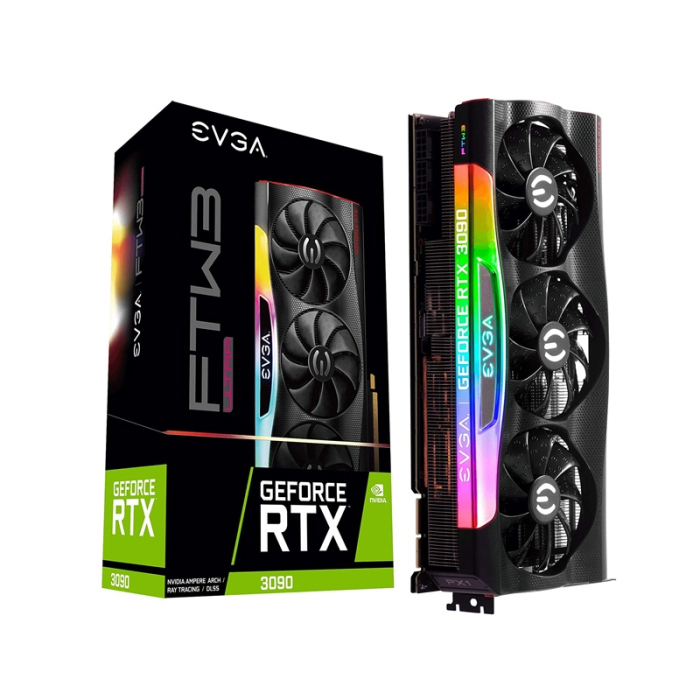 [EGR0N] EVGA GeForce RTX-3090 24GB FTW3 Ultra GDDR6X Gaming Graphic Card iCX3 Cooling,ARGB LED,Metal Backplate