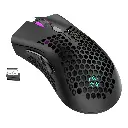 K-Snake BM600 1600 DPI 7-keys Hollow Lightweight Wireless Charging RGB Colorful Gaming Mouse(Wireless BM600 Black)