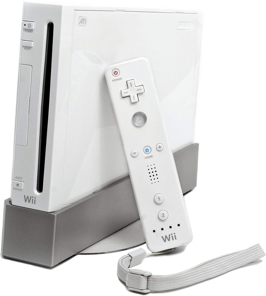 [NWCWN] Nintendo Wii Console, White - With Installed Games