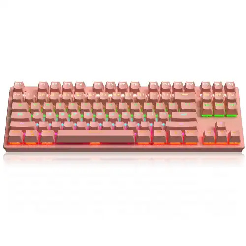 [LKR7N] Leaven K550 - RGB Mechanical Gaming Keyboard - Pink - Blue Switch