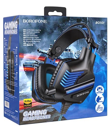[BBW2N] Brofone BO101 Wired Gaming Headphones - Blue