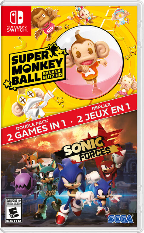 [SMB2U] Super Monkey Ball/Sonic Forces - Nintendo Switch (Used)
