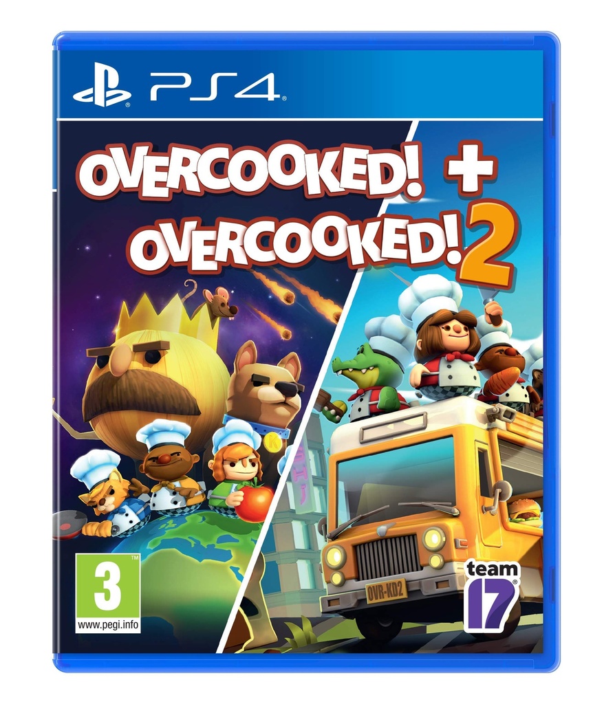 [OO20U] Overcooked + Overcooked 2 - PlayStation 4 (Used)