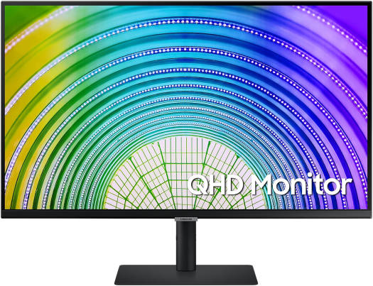 [S3V0U] SAMSUNG 32" ViewFinity S6 QHD Monitor, 75Hz Refresh Rate, 5ms Response Time, HDR101 with 1Bn Colors, Height Adjustable Stand, AMD FreeSync, HDMI / DP, Black | LS32A600NAMXUE (مستعمل)