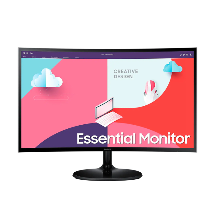 [SSS5N] Samsung S3 S24C360EAM 24" VA 75Hz 4ms (GTG) FHD Essential 1800R Curved Monitor With AMD FreeSync (Used)