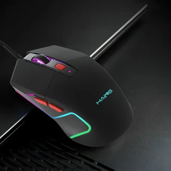 [HHR0N] HAING HI-GM300 RGB Wired Gaming Mouse