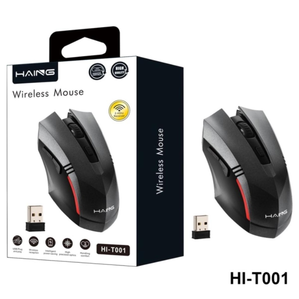 [HH28N] HAING HI-T001 2.4G Wireless Mouse with Type-C Connector