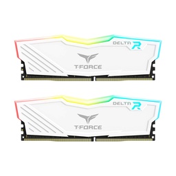 TeamGroup T-Force DELTA RGB 16GB (2x8GB) DDR4 3600MHz CL18 Memory Kit - White