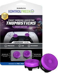 KontrolFreek FPS Freek Galaxy Purple for PlayStation 4 (PS4) and PlayStation 5 (PS5) | Performance Thumbsticks | 1 High-Rise, 1 Mid-Rise | Purple