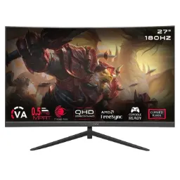 GAMEON GOC27Q180VA 27" QHD, 180 Hz, MPRT 0.5 ms, HDMI 2.1, VA Panel Curved Gaming Monitor