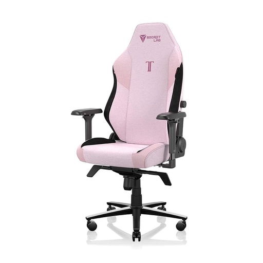 Secretlab Titan Evo Plush Pink Gaming Chair Fabric, Regular Size, 4D Adjustable Armrests, Magnetic Head Pillow & 4-Way Lumbar Support, Up to 100 kg Recommended Weight - Pink