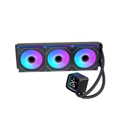 GAMEON KRAKEN X Pro Series N360 LCD Display 360mm Liquid CPU Cooler with ARGB Pump - Black